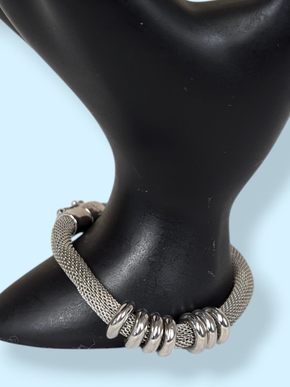 Anne Klein Metal Mesh Tube Bracelet